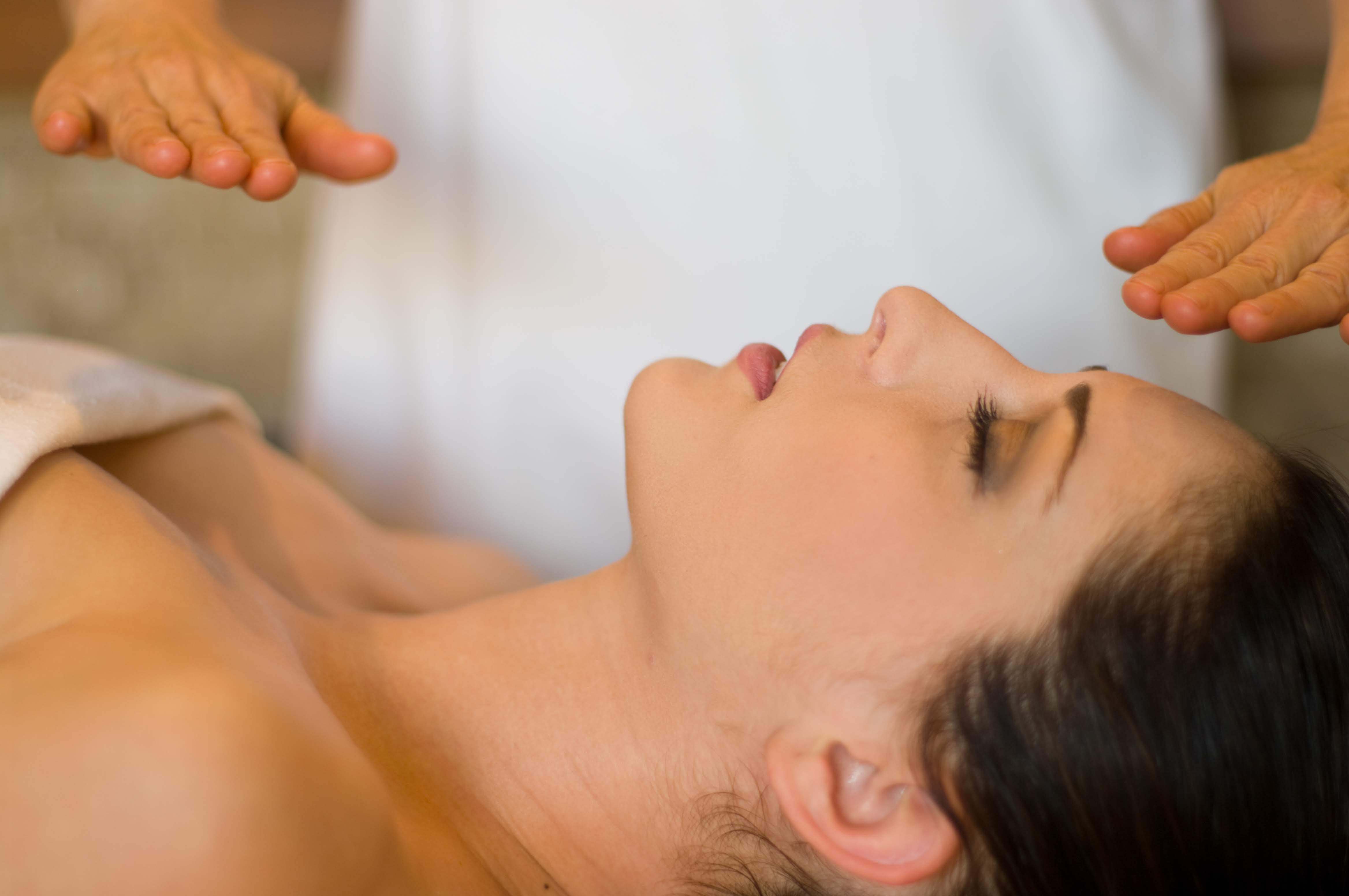 Person receiving Reiki